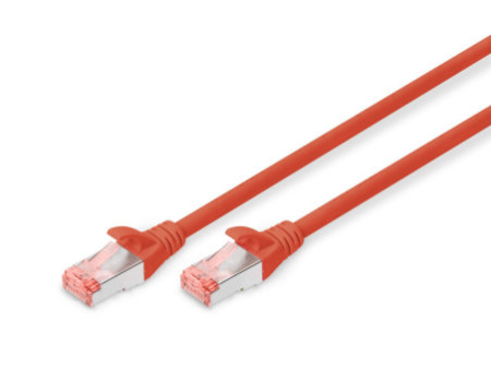 DIGITUS Câble de brassage, Cat. 6, S/FTP, 5,0 m, rouge