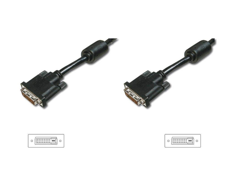 DIGITUS câble DVI-D 24+1, Premium, Dual Link, 2 m