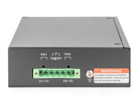 DIGITUS Commutateur Gigabit Ethernet industriel, 8 ports