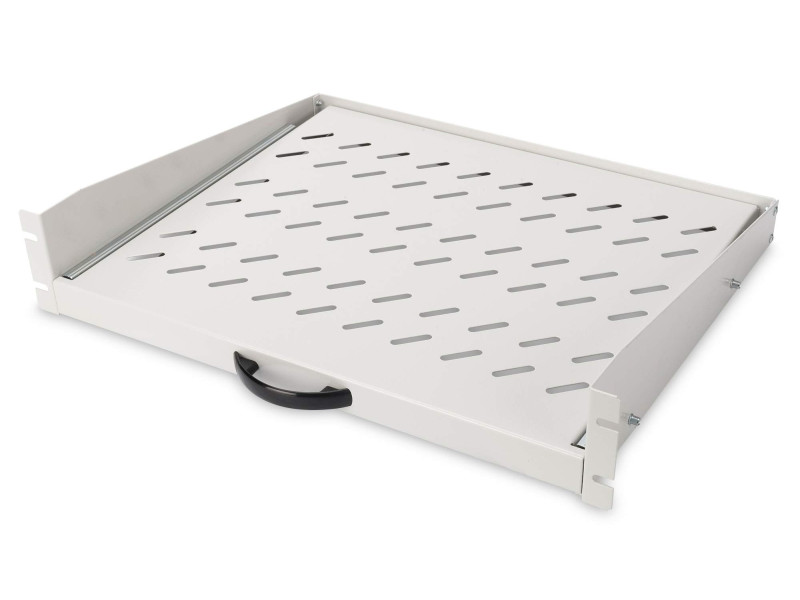 DIGITUS Etagère amovible pour montage fixe 19', 2U, gris