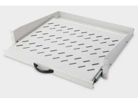 DIGITUS Etagère amovible pour montage fixe 19', 2U, gris