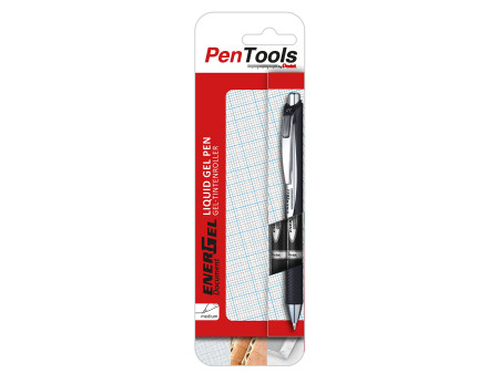 Pentel Roller encre gel EnerGel Document, étui de 2