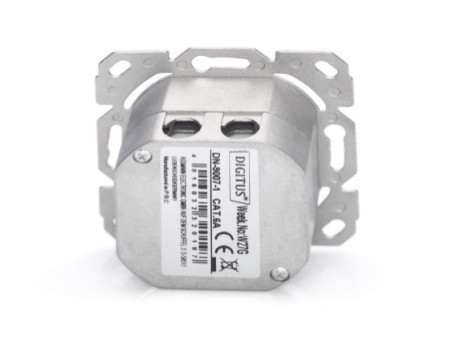 DIGITUS Boîte de connexion cat 6.A (profond), 2 x RJ45,
