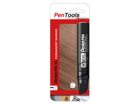 Pentel Marqueur permanent N50XL, pointe biseautée, noir