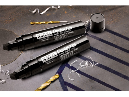 Pentel Marqueur permanent N50XL, pointe biseautée, noir