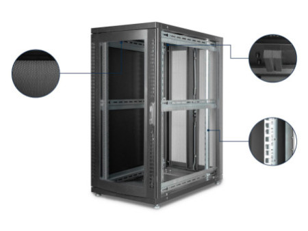 DIGITUS baie serveur 19' Unique Serie, 26U, (RAL9005), noir