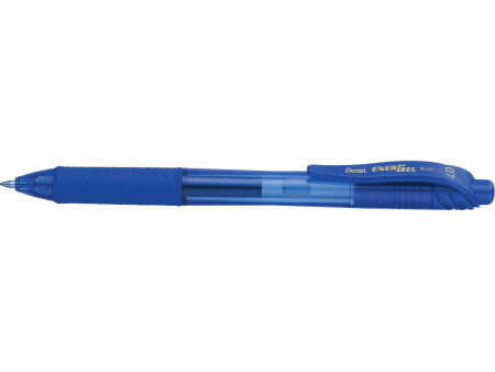Pentel Stylo roller à encre gel EnerGel-X BL107, bleu