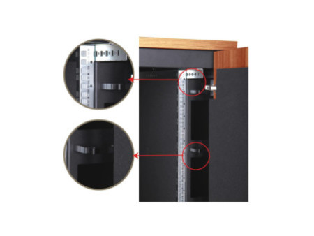 DIGITUS baie réseau 19' SOUNDproof, 17 U, cerise,