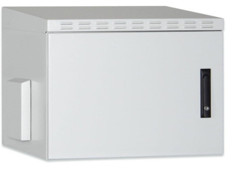 DIGITUS Coffret mural 19' OUTDOOR, 9 U, gris clair