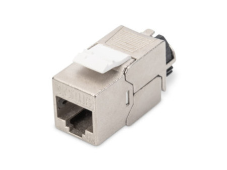 DIGITUS Module Keystone cat.6A, blindé, gris