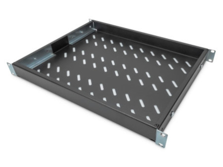DIGITUS étagère 19', 1U, profondeur:350 mm, pour baies, noir