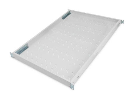 DIGITUS étagère 19', 1 U, Profondeur: 700 mm gris clair