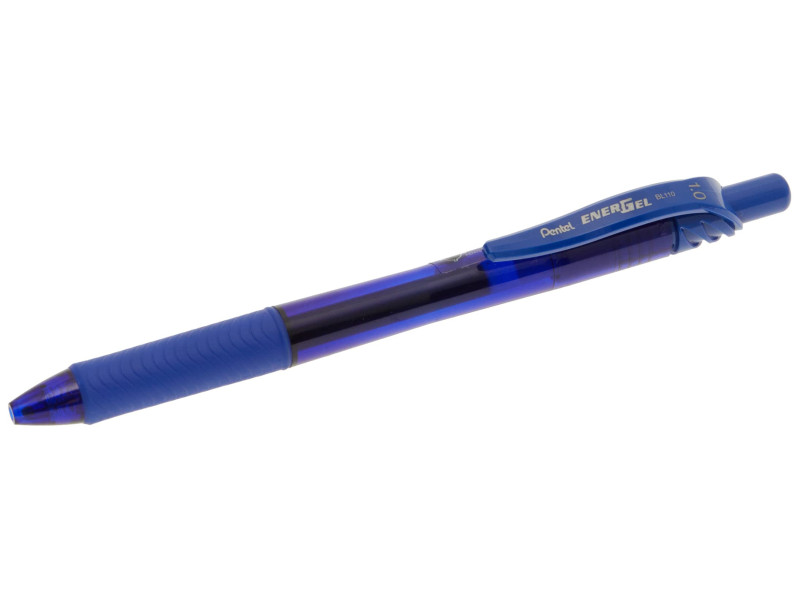 Pentel Stylo roller à encre gel EnerGel-X BL110, bleu