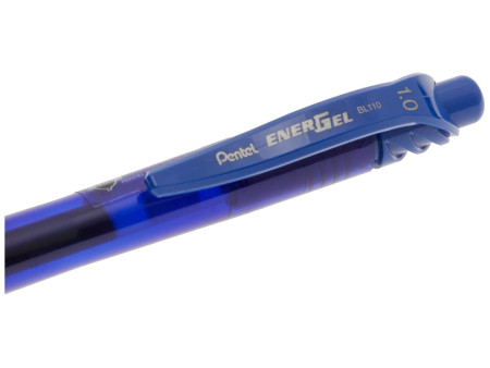 Pentel Stylo roller à encre gel EnerGel-X BL110, bleu