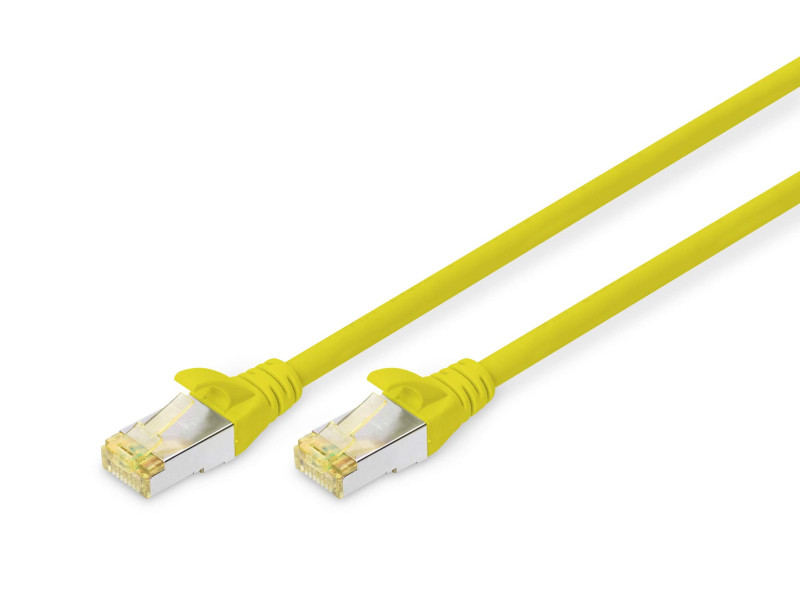 DIGITUS Câble de brassage Cat.6A, S/FTP, 5,0 m, jaune