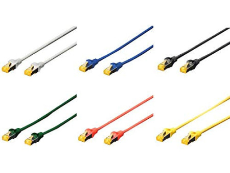 DIGITUS Câble de brassage Cat.6A, S/FTP, 5,0 m, jaune