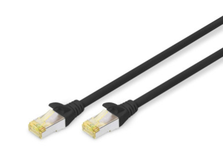 DIGITUS Câble de brassage Cat.6A, S/FTP, 7,0 m, noir