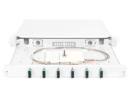 DIGITUS boîte d'épissure à fibres optiques OM3, équipée,