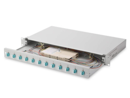 DIGITUS boite d'épissure 19' à fibres optiques, OM3, équipée