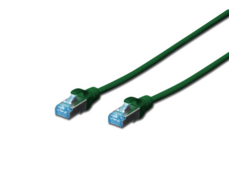 DIGITUS Câble patch Cat. 5e, SF/UTP, 1,0 m, vert