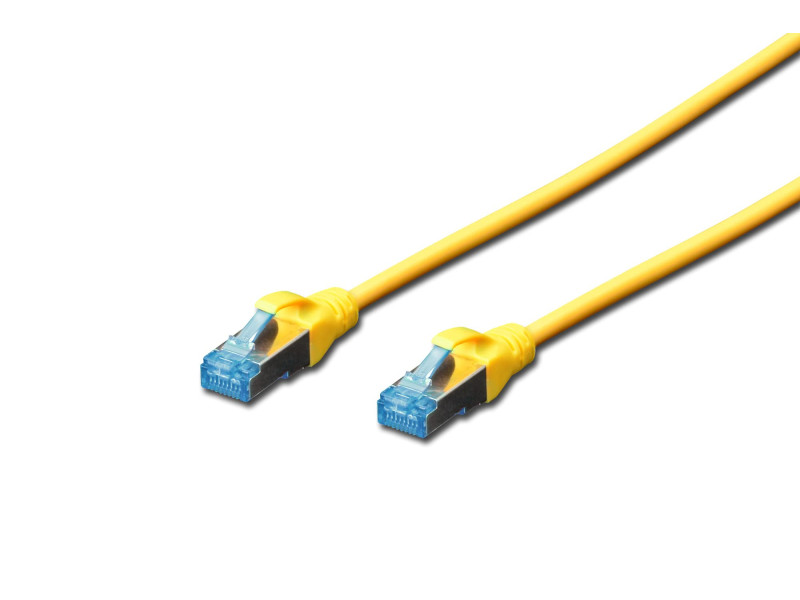 DIGITUS Câble patch Cat. 5e, SF/UTP, 1,0 m, jaune