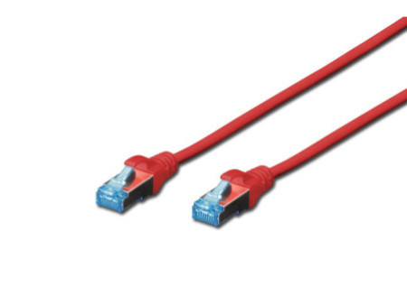 DIGITUS Câble patch Cat. 5e, SF/UTP, 2,0 m, rouge