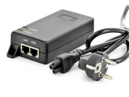 DIGITUS Injecteur PoE+, 802.3at, 30 watts, tension de sortie