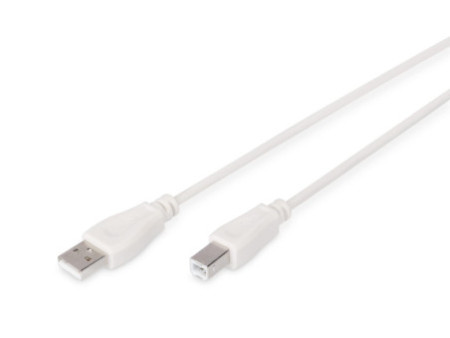 DIGITUS Câble USB 2.0, USB-A mâle - USB-B mâle, 1,8 m