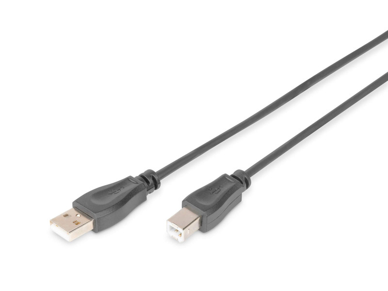 DIGITUS Câble de raccordement USB 2.0, USB-A - USB-B mâle