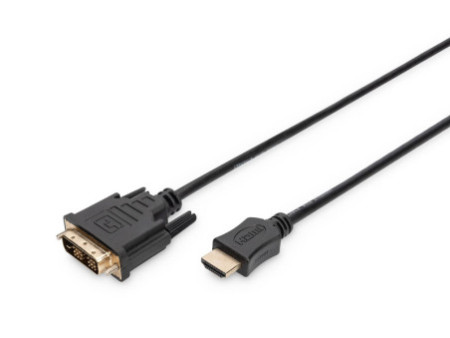 DIGITUS Câble pour moniteur HDMI - DVI-D 18+1, 2,0 m
