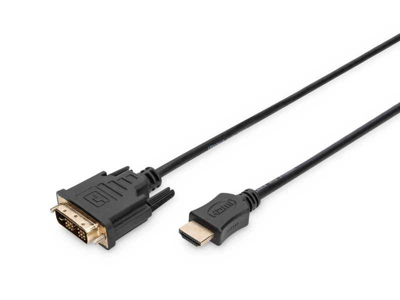 DIGITUS Câble pour moniteur HDMI - DVI-D 18+1, 2,0 m