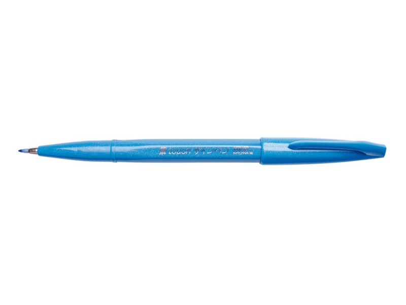 PentelArts Stylo feutre Brush Sign Pen SES 15, bleu clair