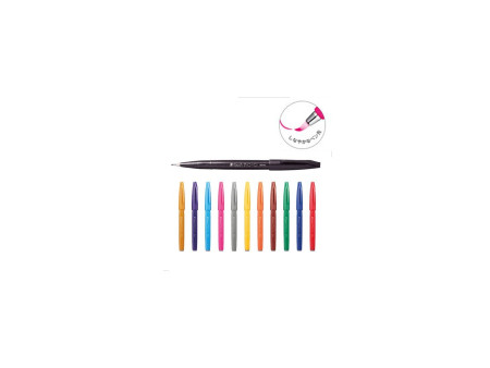 PentelArts Stylo feutre Brush Sign Pen SES 15, bleu clair