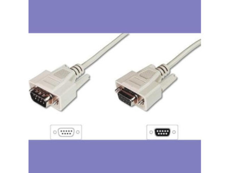 DIGITUS Câble 9 broches Sub-D, mâle - femelle, 10,0 m