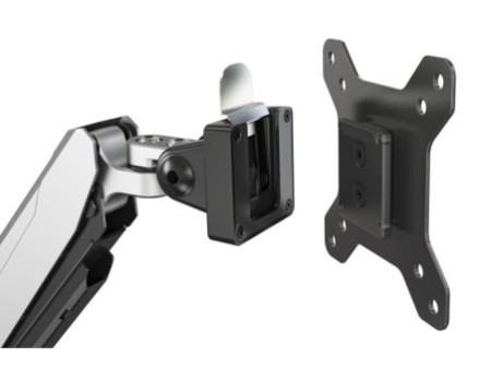 DIGITUS Support double écran LCD/LED, avec pince