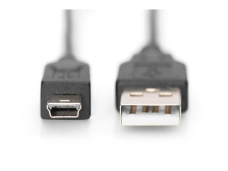 DIGITUS Câble de connexion USB 2.0, USB-A - Mini USB-B, 1,0m