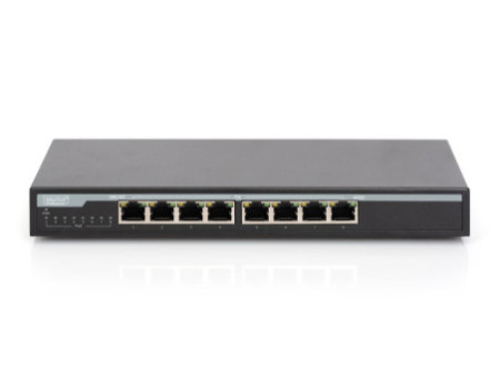 DIGITUS Switch de bureau Gigabit Ethernet PoE, 8 ports