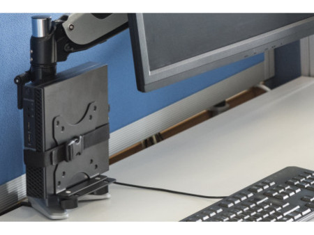 DIGITUS Support pour mini PC de bureau, pince de fixation