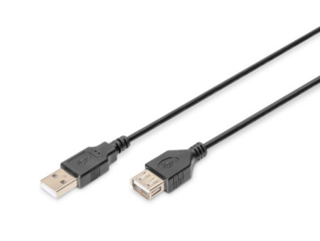 DIGITUS Rallonge USB 2.0, noir, 1,8 m