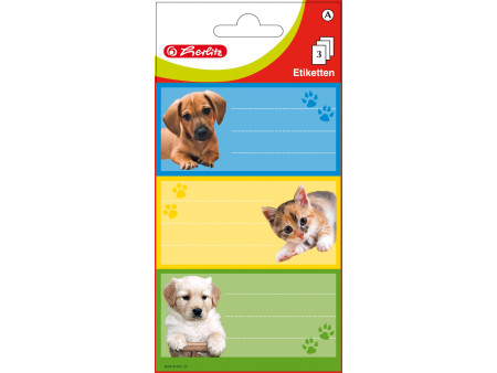 herlitz Etiquette de livres 'animaux', 78 x 41 mm