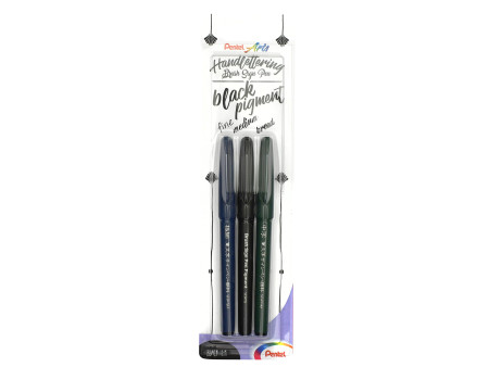 PentelArts Stylo de calligraphie Sign Pen Brush, noir