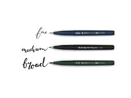 PentelArts Stylo de calligraphie Sign Pen Brush, noir