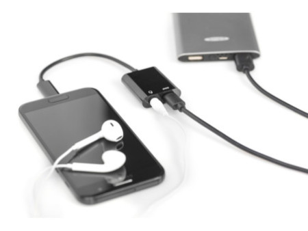 DIGITUS Câble répartiteur USB, USB-C + prise jack 3,5 mm