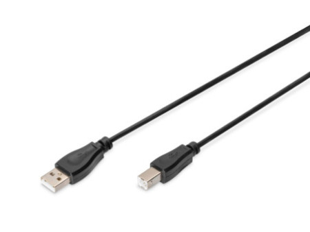 DIGITUS Câble de raccordement USB, USB-A - USB-B mâle, 1 m