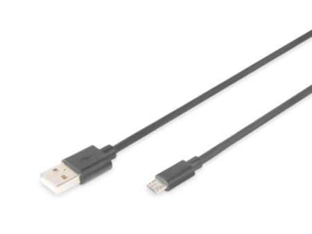 DIGITUS Câble de raccordement USB 2.0, USB-A - USB-B micro