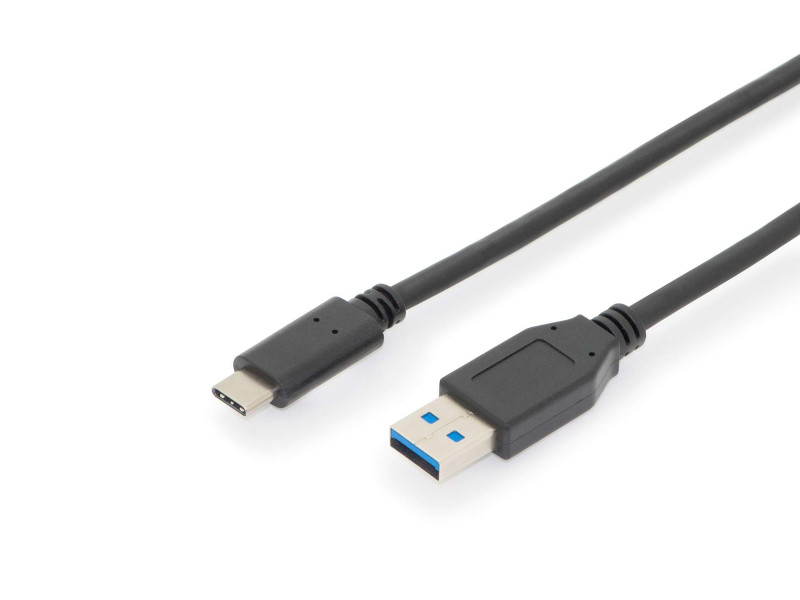 ASSMANN Câble de raccordement USB 3.1, USB-C - USB-A, 1,0 m