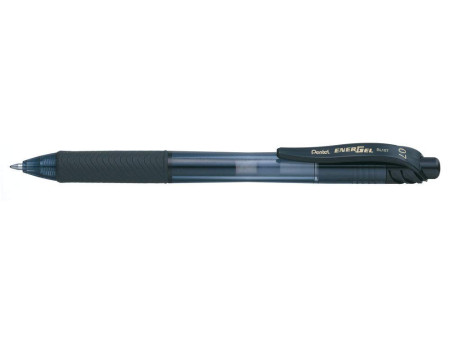 Pentel Roller encre gel liquide EnerGel-X BL107, étui de 4