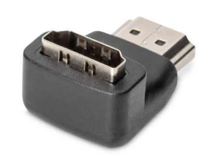 DIGITUS Adaptateur HDMI courbé à 90 degrés, HDMI-A