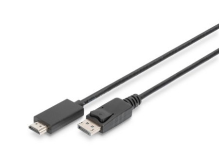 DIGITUS Câble d'adaptateur DisplayPort 1.2, DP - HDMI-A, 1 m