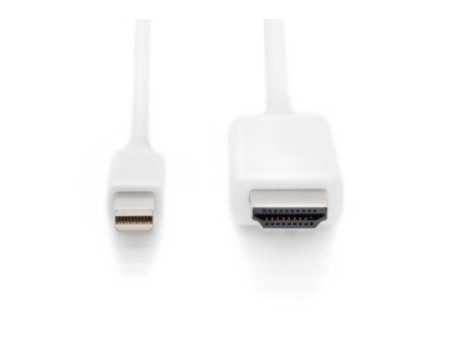 DIGITUS Câble d'adaptateur Mini Display Port, mDP-HDMI-A, 2m